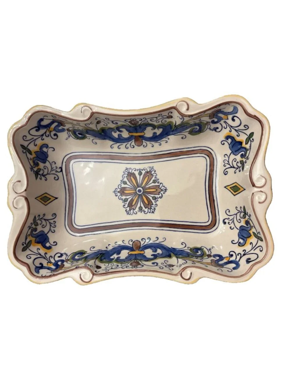 Vintage Temptations By Tara Stoneware Baking Dish Ovenware Liner & Rack